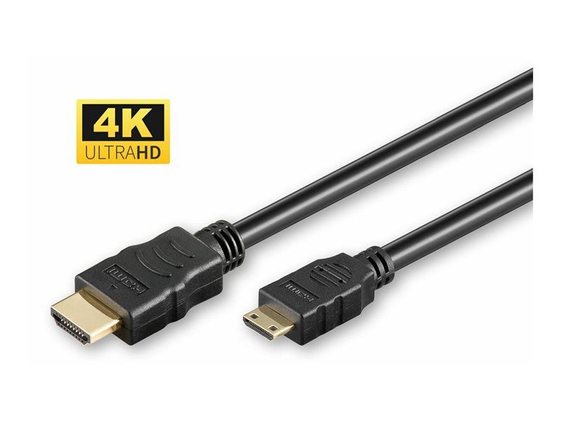 MicroConnect HDMI Cable with Ethernet - 1m - Black