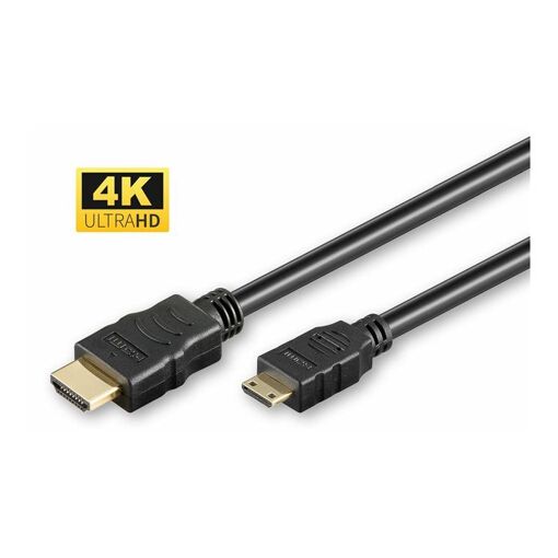 MicroConnect HDMI Cable with Ethernet - 1m - Black