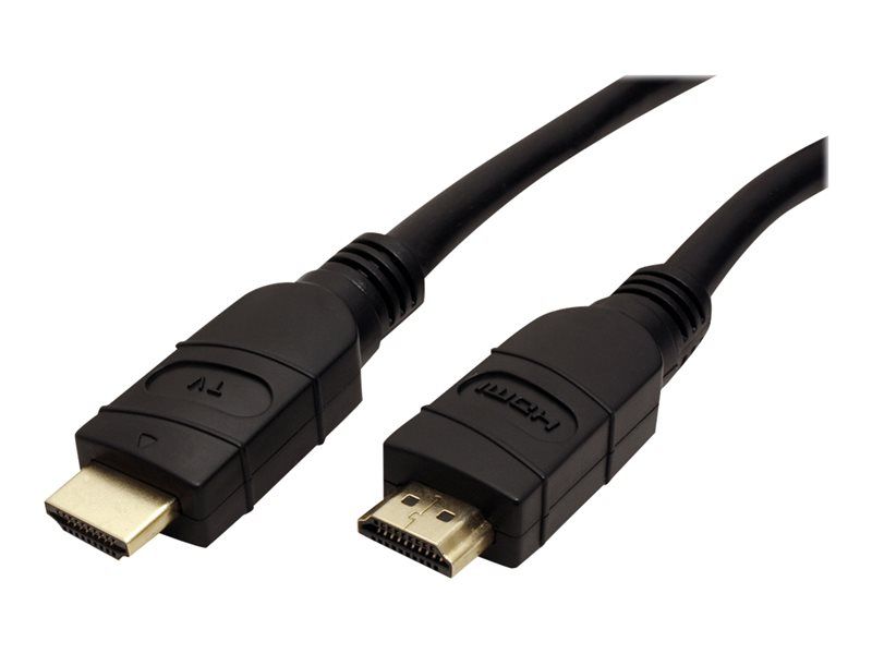 Secomp 25ft HDMI with Ethernet Cable - Male to Male - Black - 4K Support