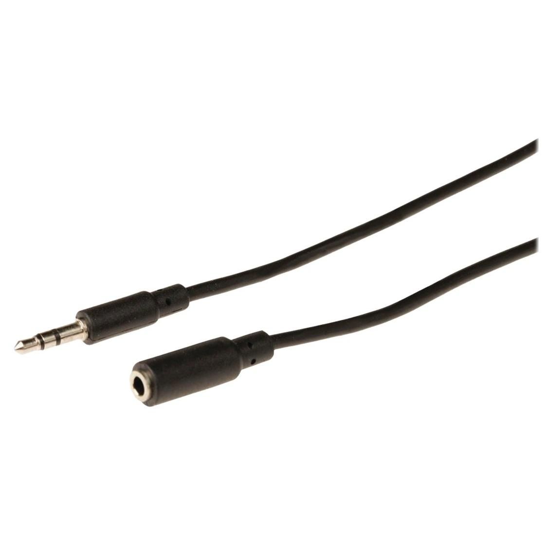 Nedis Audio Extension Cable - 3.5mm Stereo Male to Female - 3m - Black