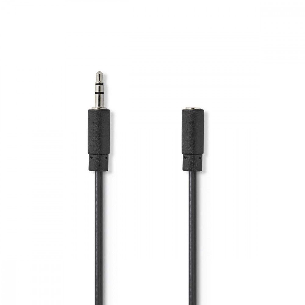 Nedis Audio Cable Extension - 3.5mm Stereo Male to Female - 5m - Black