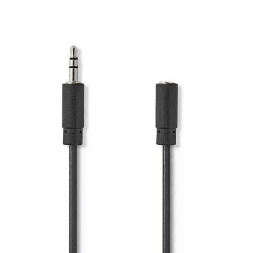 Nedis Audio Cable Extension - 3.5mm Stereo Male to Female - 1m - Black