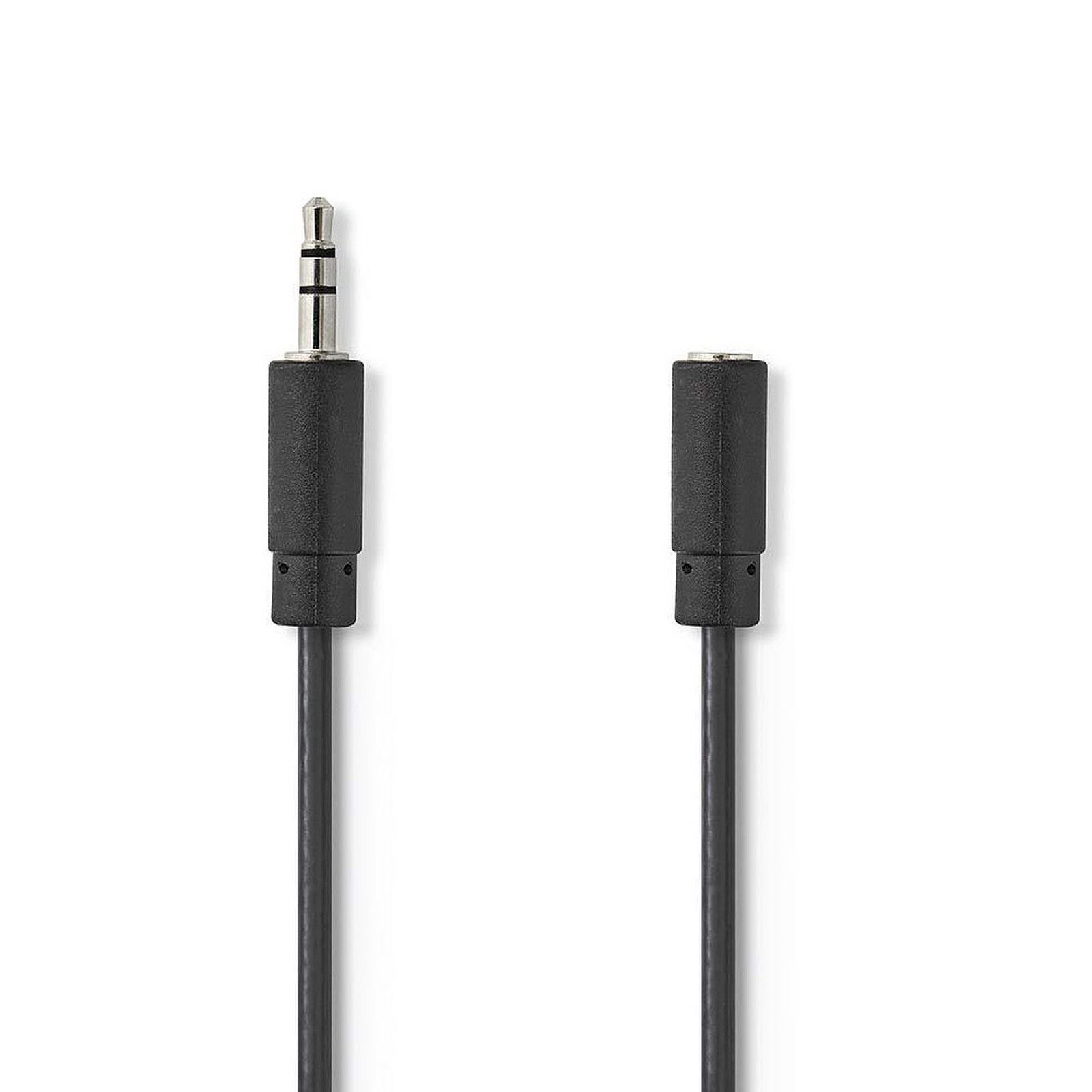Nedis Audio Cable Extension - 3.5mm Stereo Male to Female - 1m - Black