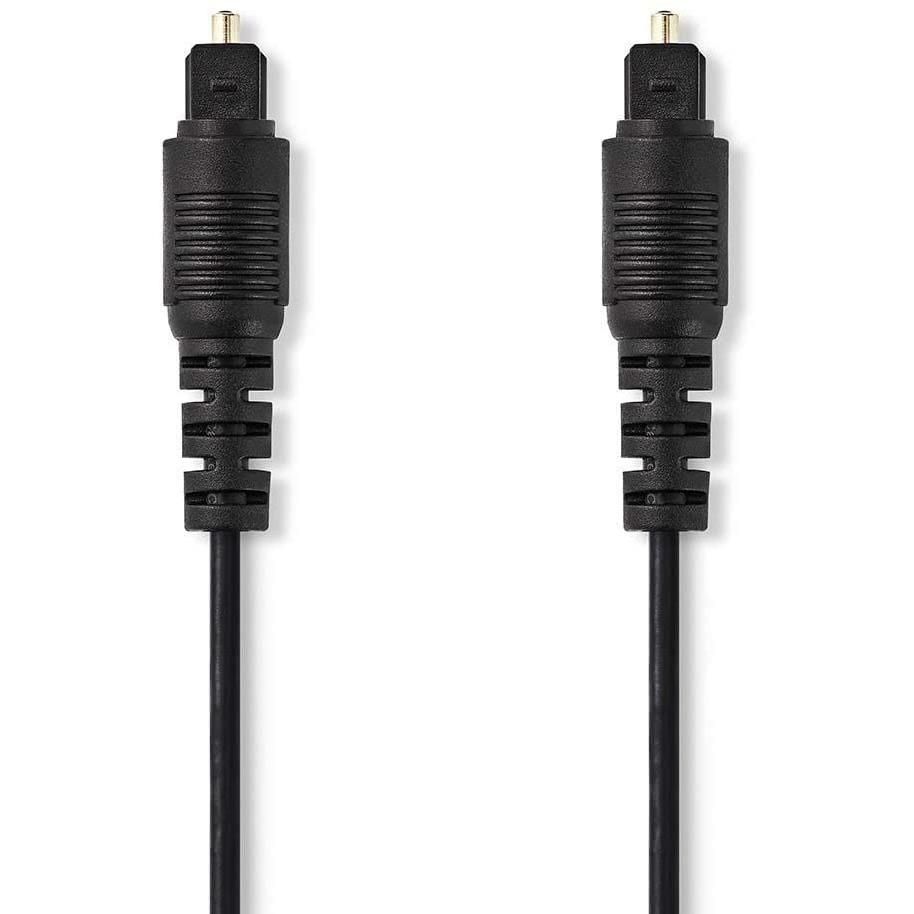 Câble audio numérique Nedis (optique) - 2 m, Noir, Rond