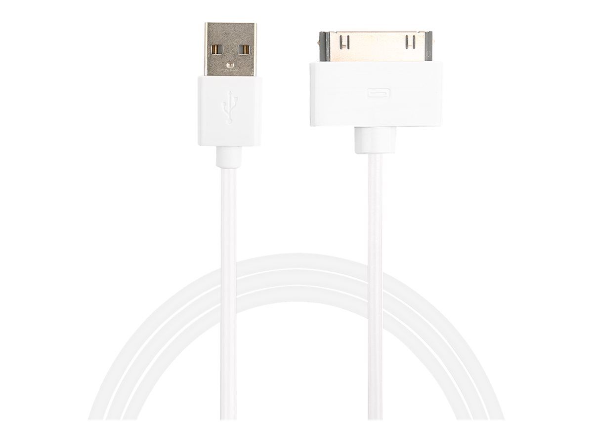 Cultura USB Cable - Apple Dock Male to USB Male - 1m - White
