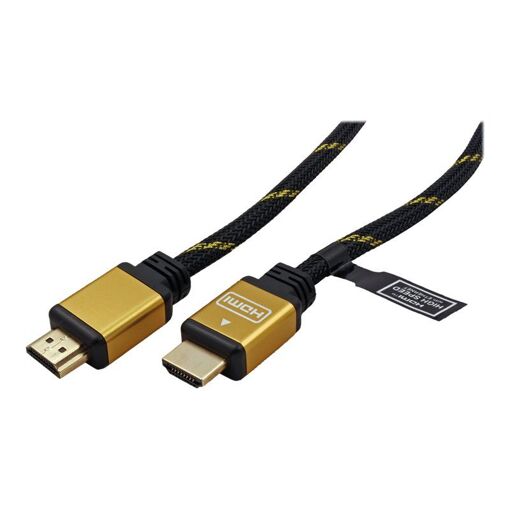 Secomp Roline Gold HDMI High Speed Cable with Ethernet - 3m, Double Shielding