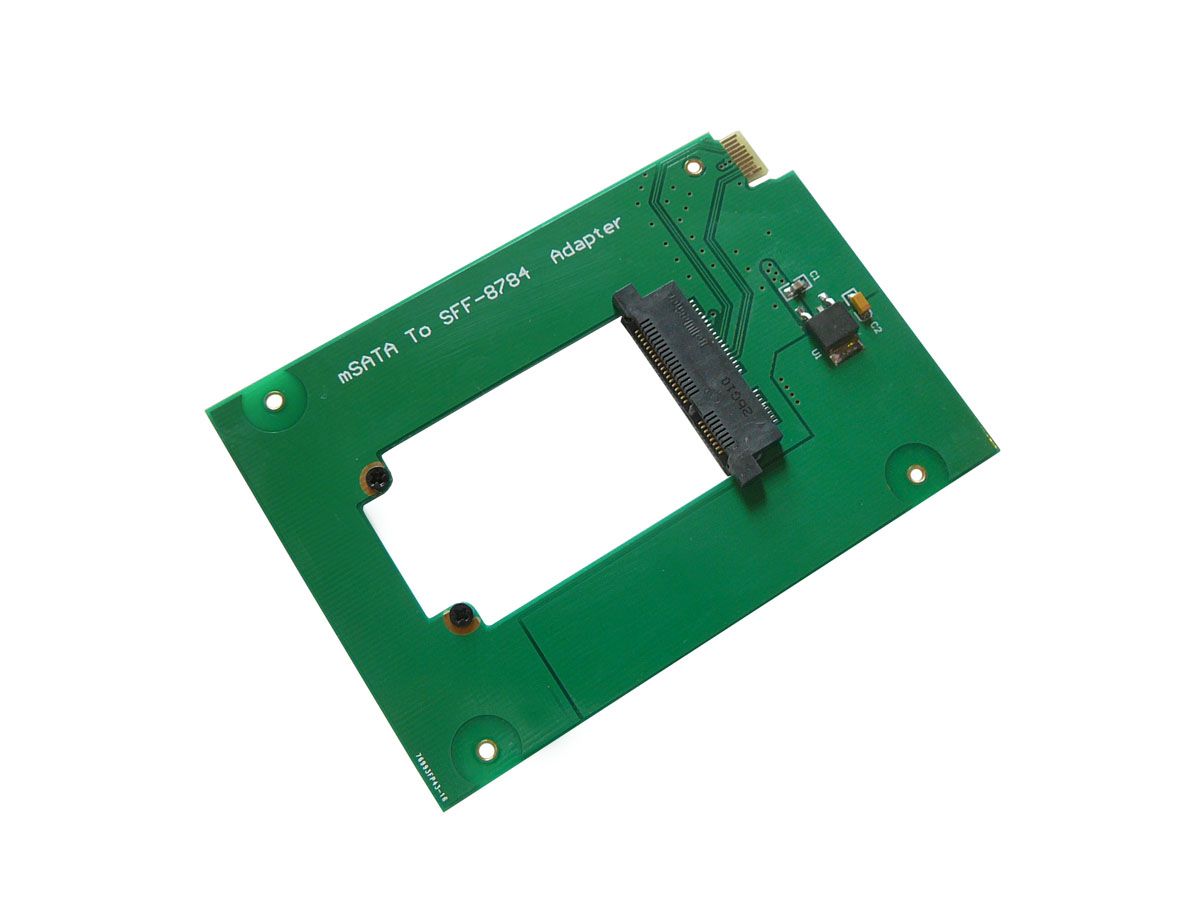 KI mSATA to ULTRASLIM SFF-8784 Converter