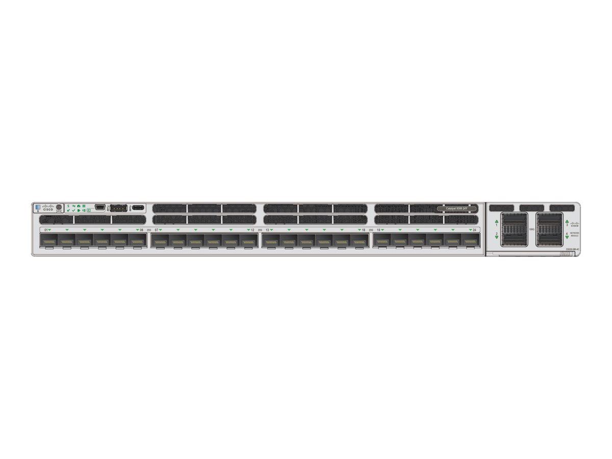 Cisco Catalyst 9300X Switch - 24-Port 1/10/25 Gigabit SFP28 - Rack-Mountable