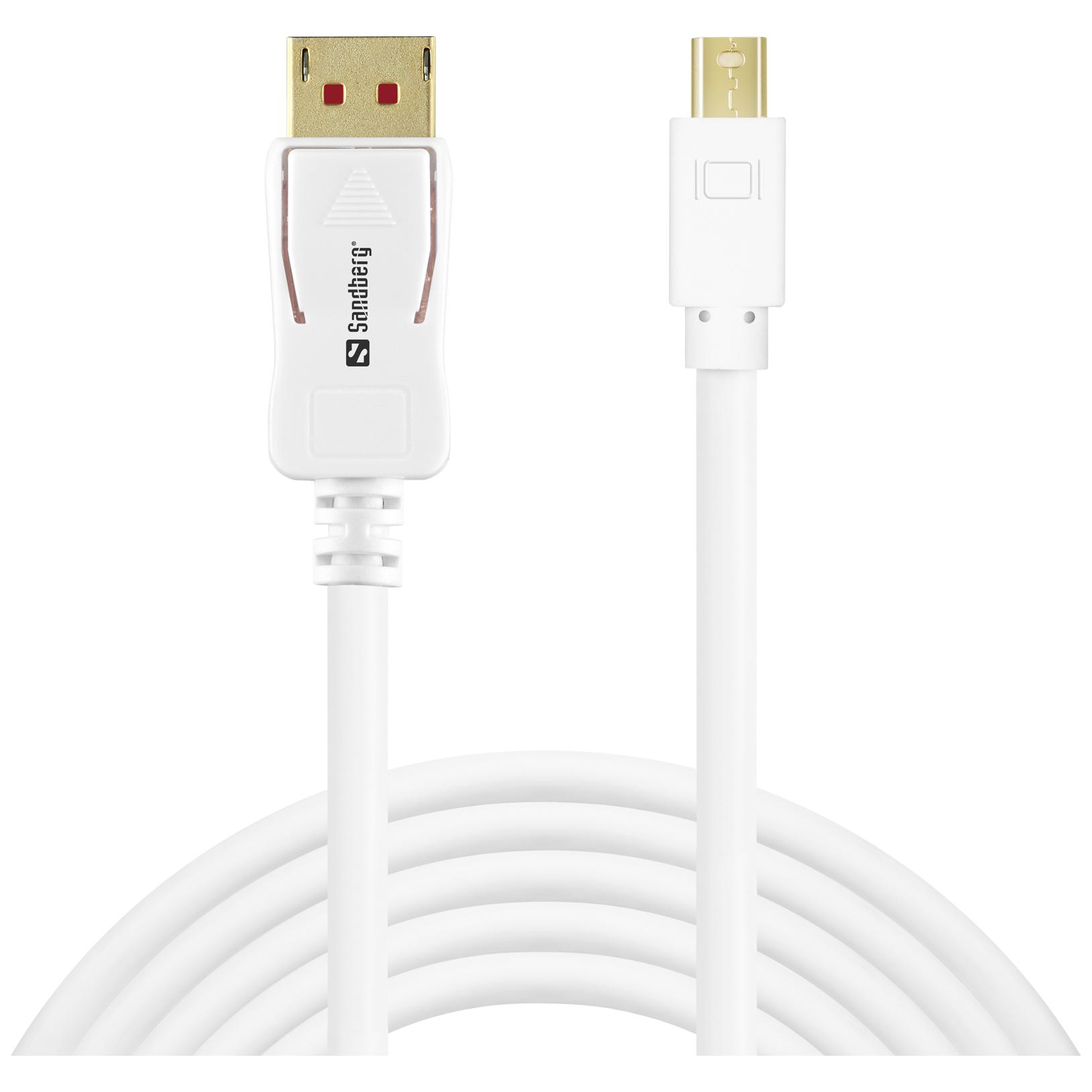 Sandberg 2m DisplayPort to Mini DisplayPort Cable 8K 60Hz
