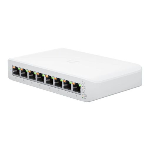 Conmutador Ubiquiti UniFi Lite de 8 puertos - Conectividad Ethernet Gigabit con alimentación PoE+