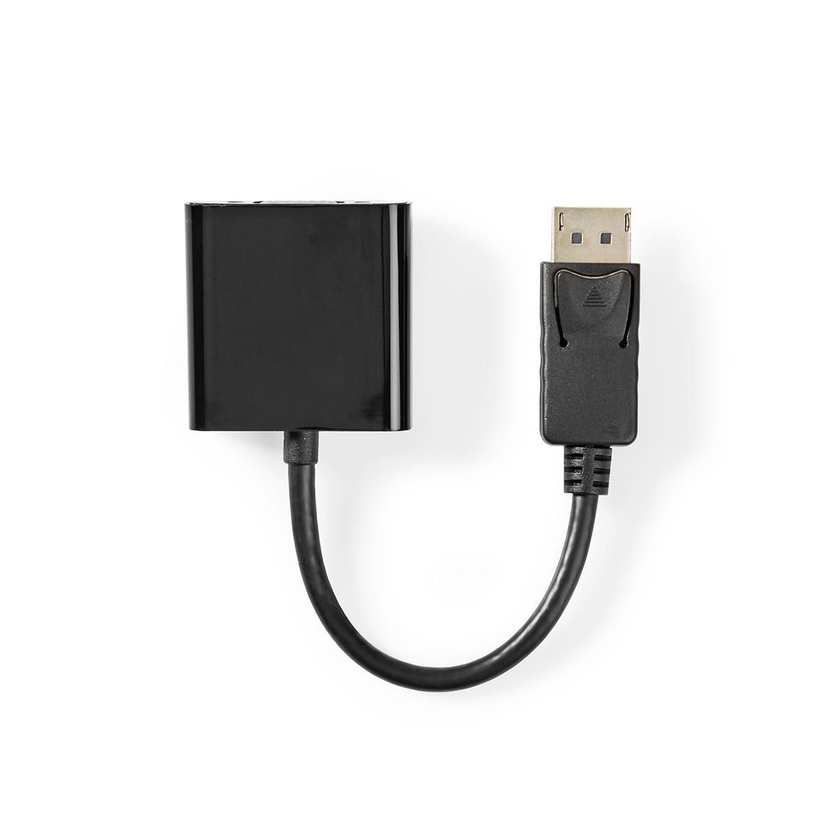 Nedis DisplayPort to VGA Adapter Cable, 0.2m Black