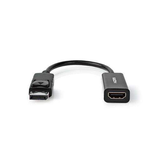 Adaptateur de câble Nedis DisplayPort vers HDMI, 0,2 m Noir