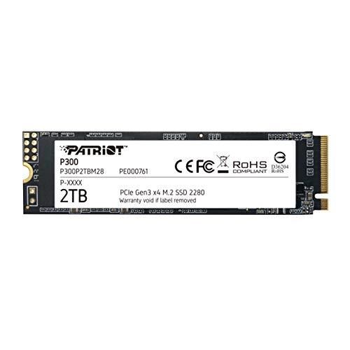 Patriot Memory P300 M.2 PCIe Gen 3 x4 SSD, 2TB, Low Power Consumption