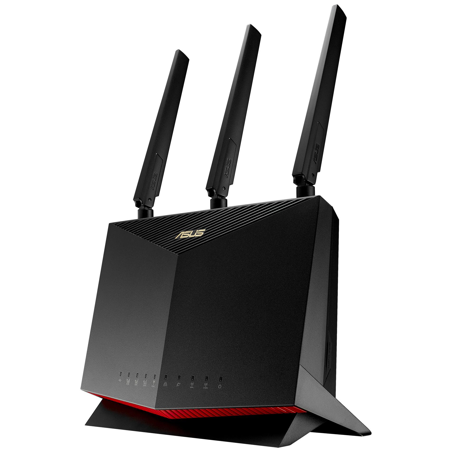 Asus 4G-AC86U - Wireless Router - 4-Port WAN Switch - 1GbE - Wi-Fi 5 - Dual Band - 4G Service Not Included