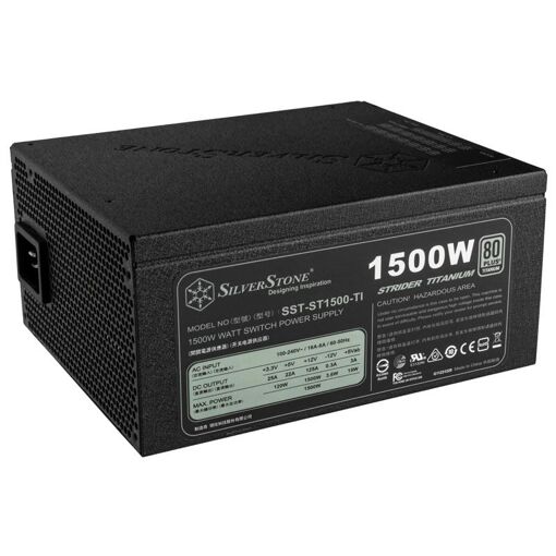 Alimentation modulaire Silverstone SST-ST1500-TI v1.1 Titanium 80 PLUS - 1500W