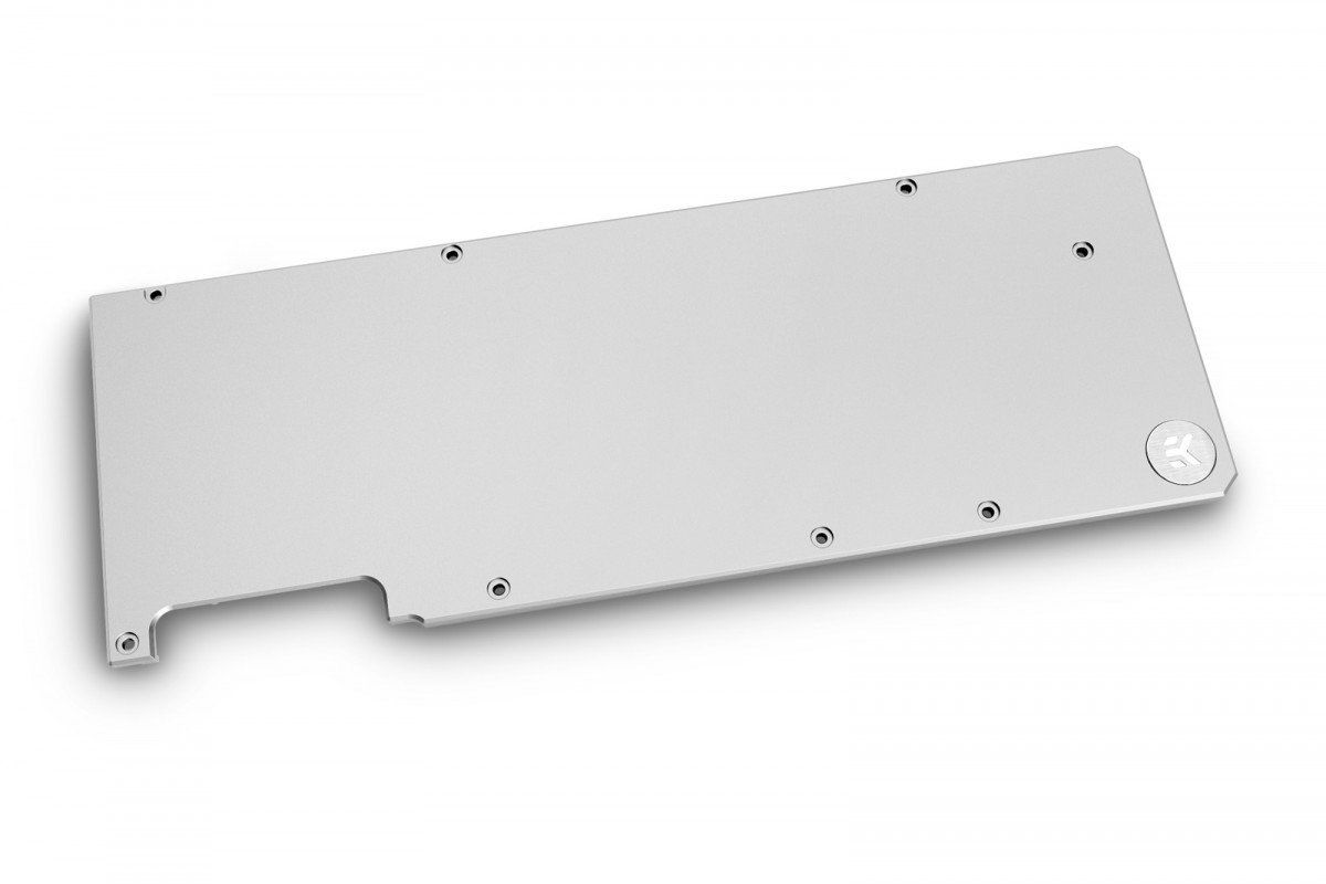 Ek Water Blocks Computer Cooling System Backplate, Nickel, Silver