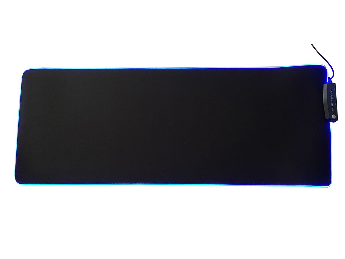 Tapis de souris gamer Hobby Tech avec éclairage LED et 4 ports USB, 81 x 31 cm