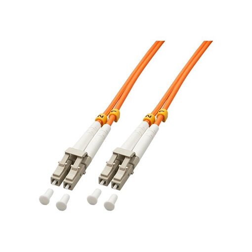 Lindy Multi-Mode LC Cord, 2m, Duplex, OM2, 50/125 Micron, Halogen-Free