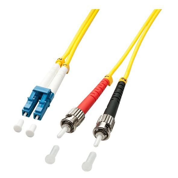 Lindy Optical Cable, ST to LC, 5m, Duplex, 9/125µm, OS2, Halogen-Free