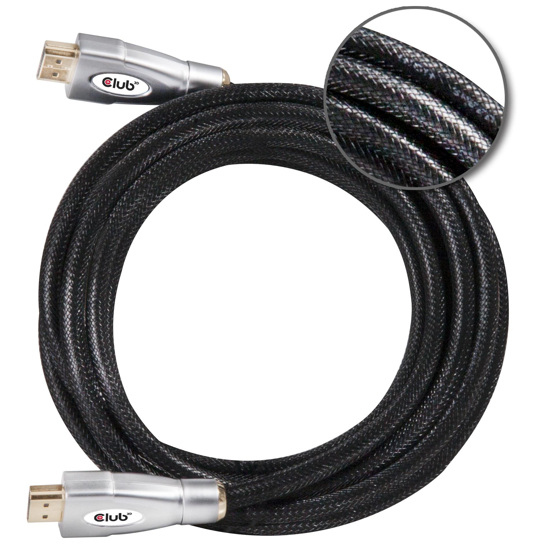 Cable HDMI 4K60Hz Club 3D UHD 2.0, 5m/16.4 pies