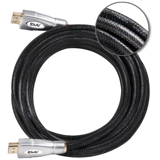 Club 3D 4K60Hz UHD HDMI 2.0 Cable, 5m/16.4ft