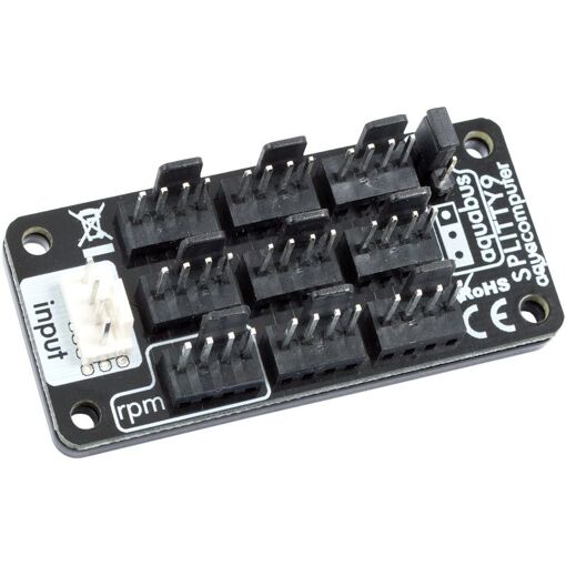 Splitty9 Divisor de cables de Aqua Computer Negro