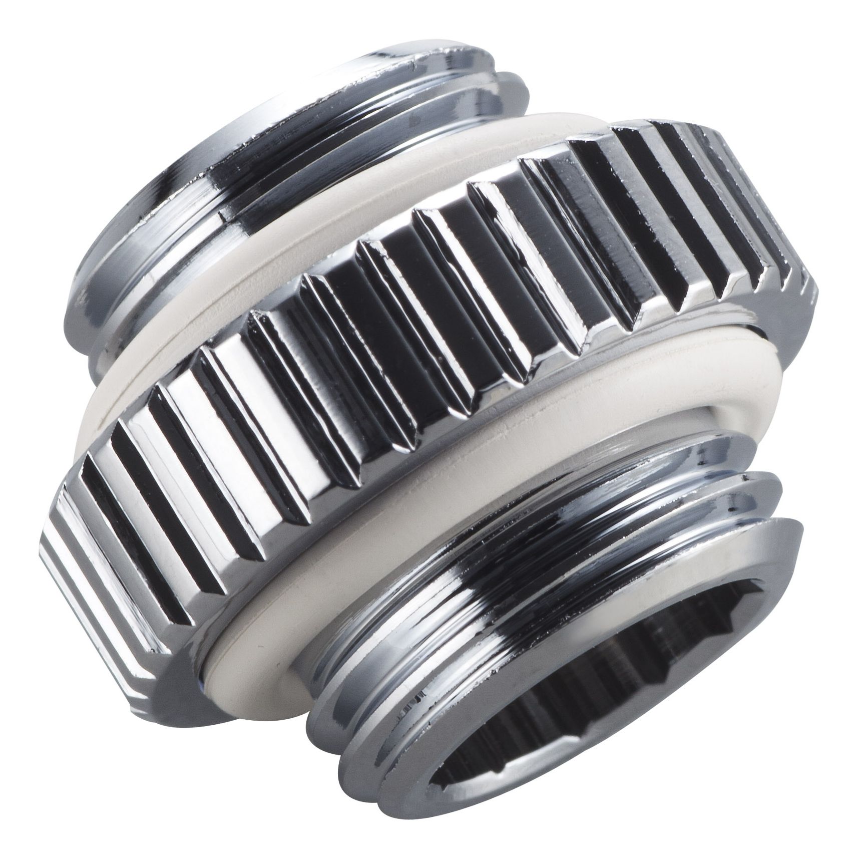 Phanteks Chrome Adapter Fitting for Computer Cooling Systems (G1/4, 18mm)