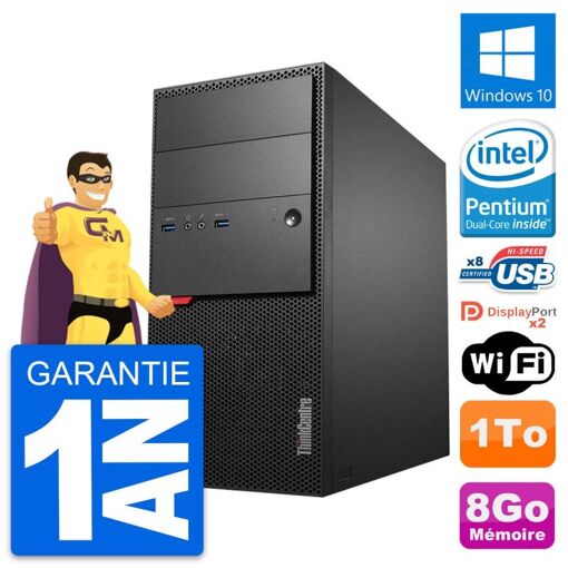 Lenovo ThinkCentre M900 Desktop PC - Intel G4400, 8GB RAM, 1TB HDD, Windows 10, WiFi