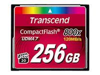 Tarjeta de memoria flash Transcend Premium - 256 GB - 800x