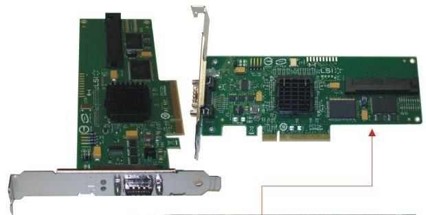 Fujitsu LSI SAS3442E-R Low Profile RAID Controller