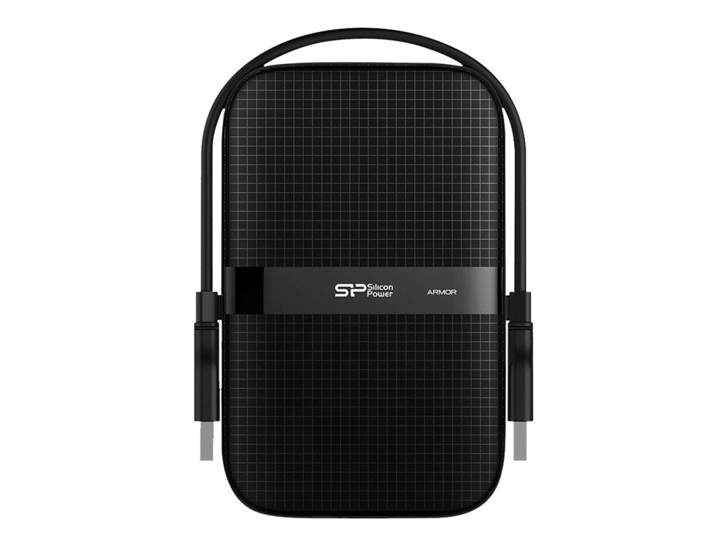 Disco duro externo Silicon Power Armor A60 - 1 TB - 2,5 pulgadas - USB 3.2 Gen 1 - Negro