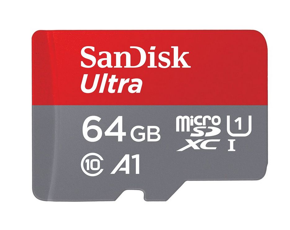Sandisk Ultra 64GB Micro SD Card (Class 10, UHS-I, 120MB/s)