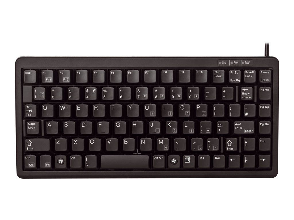 Cherry Compact Keyboard G84-4100 - Keyboard - PS/2, USB - Nordic Black