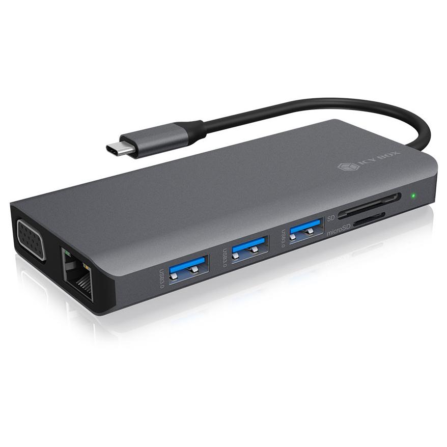 Icy Box IB-DK4070-CPD USB 3.2 Gen 1 (Type-C) Power Delivery Adapter