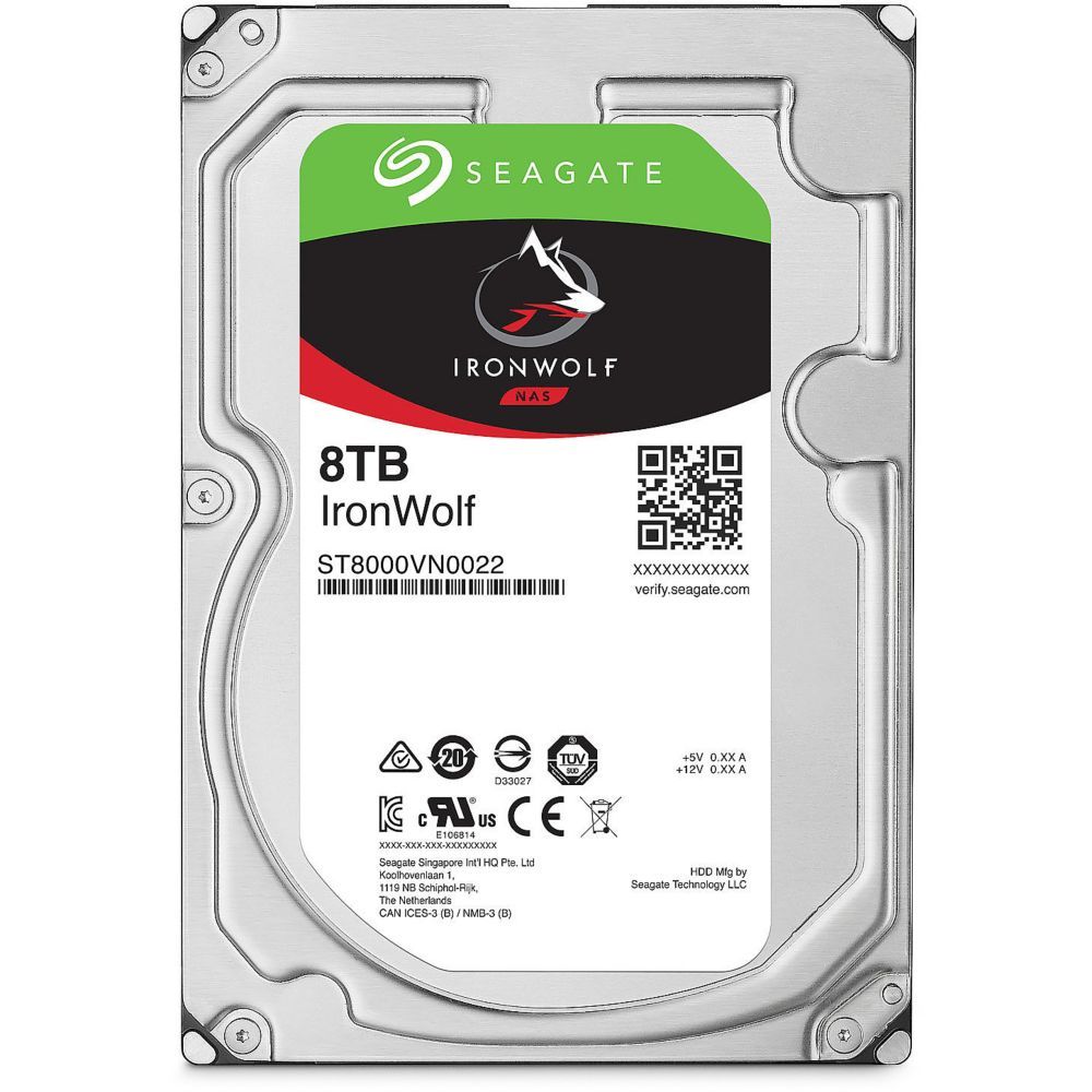 Disco duro interno Seagate IronWolf 8 TB, SATA, 5900 RPM, 64 MB de caché