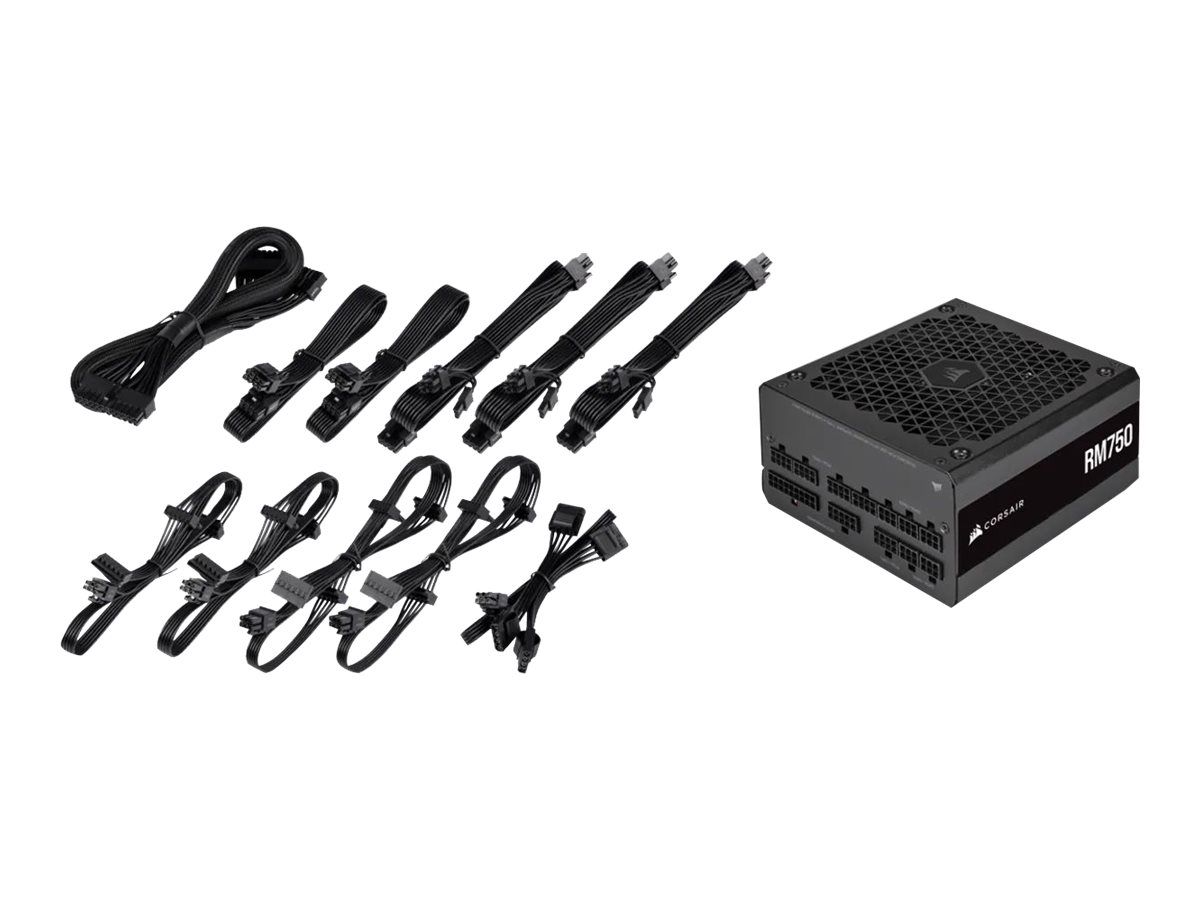 Corsair RM Series RM750 Power Supply - 750W ATX12V/EPS12V - 80 PLUS Gold Certified - 100-240V CA