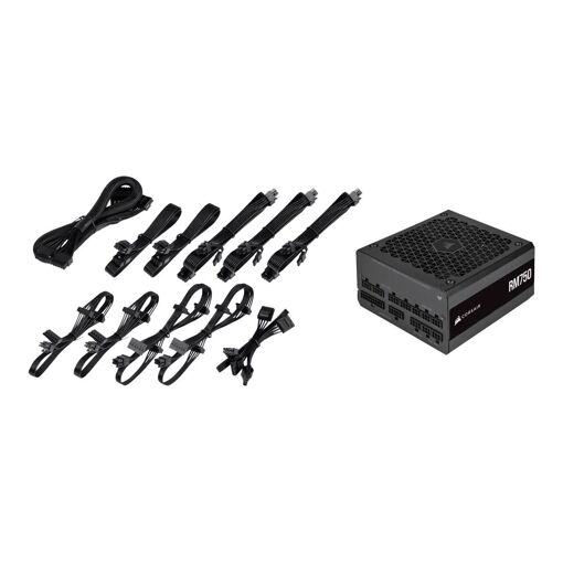 Corsair RM Series RM750 Power Supply - 750W ATX12V/EPS12V - 80 PLUS Gold Certified - 100-240V CA