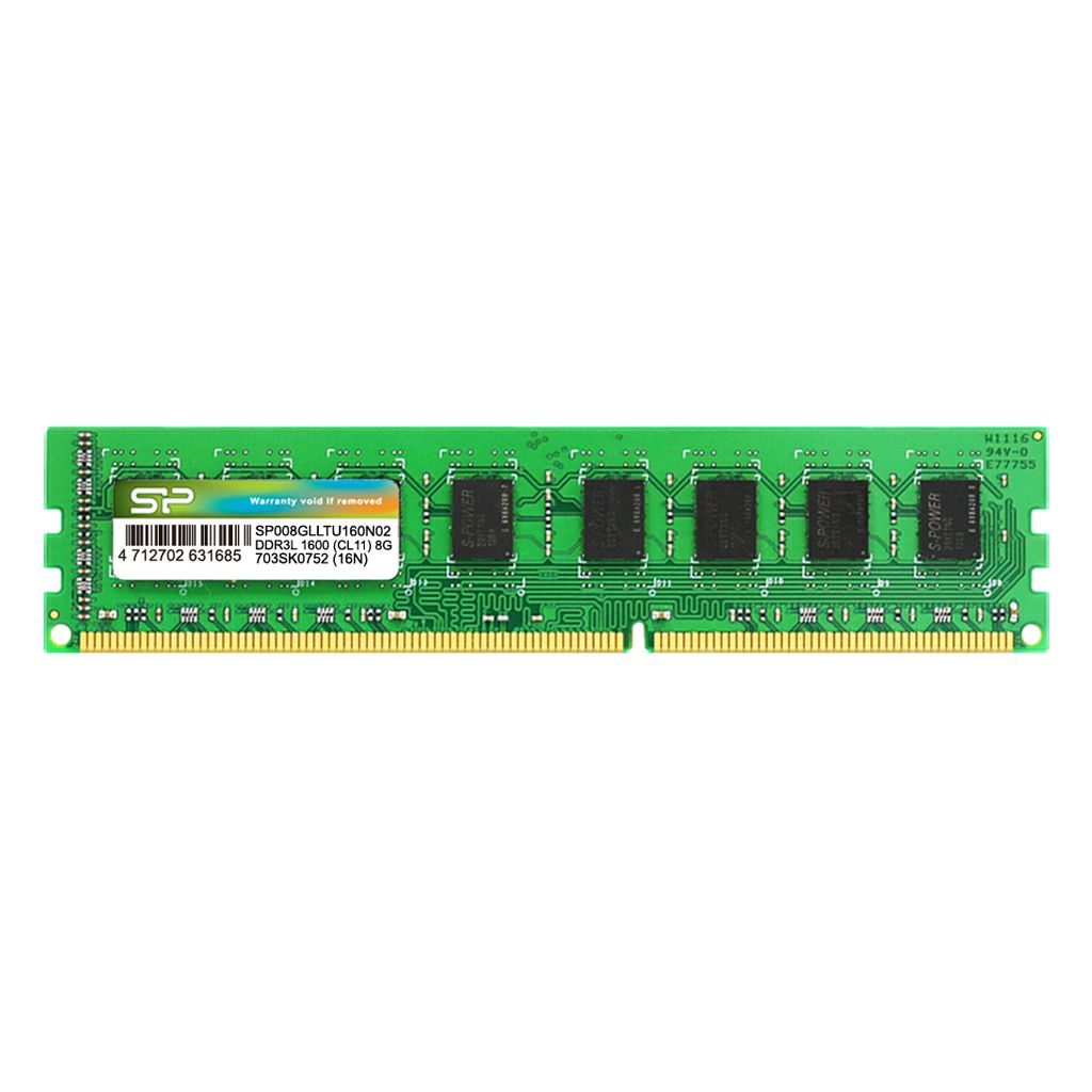 Silicon Power DDR3L 8GB Memory Module (PC3L-12800, CL11, 1.35V)