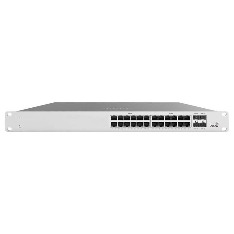 Cisco Meraki Cloud Managed Switch MS125-24P - 24x10/100/1000 PoE+ (4x10G SFP+) - Wall/Desk Mountable