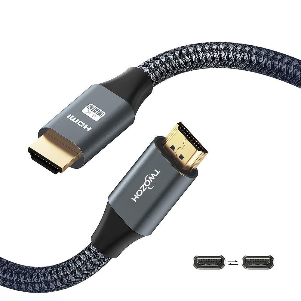 Cable HDMI 4K 1M, Twozoh 2.0 Alta Velocidad 18Gbps
