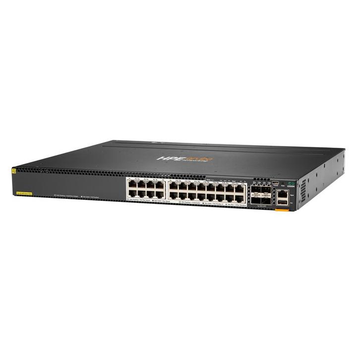 HP 6300M Switch - Managed - 24 x 1/2.5/5/10GBase-T + 4 x 1G/10G/25G/50G SFP56 (uplink/storage) - Front, Side, Rear Mount - Rack-mountable - PoE+ (1440W)