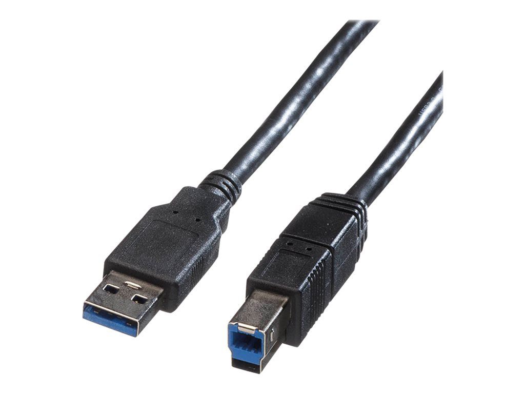 Secomp USB 3.0 Cable - 1.8m, Type A to Type B, Black