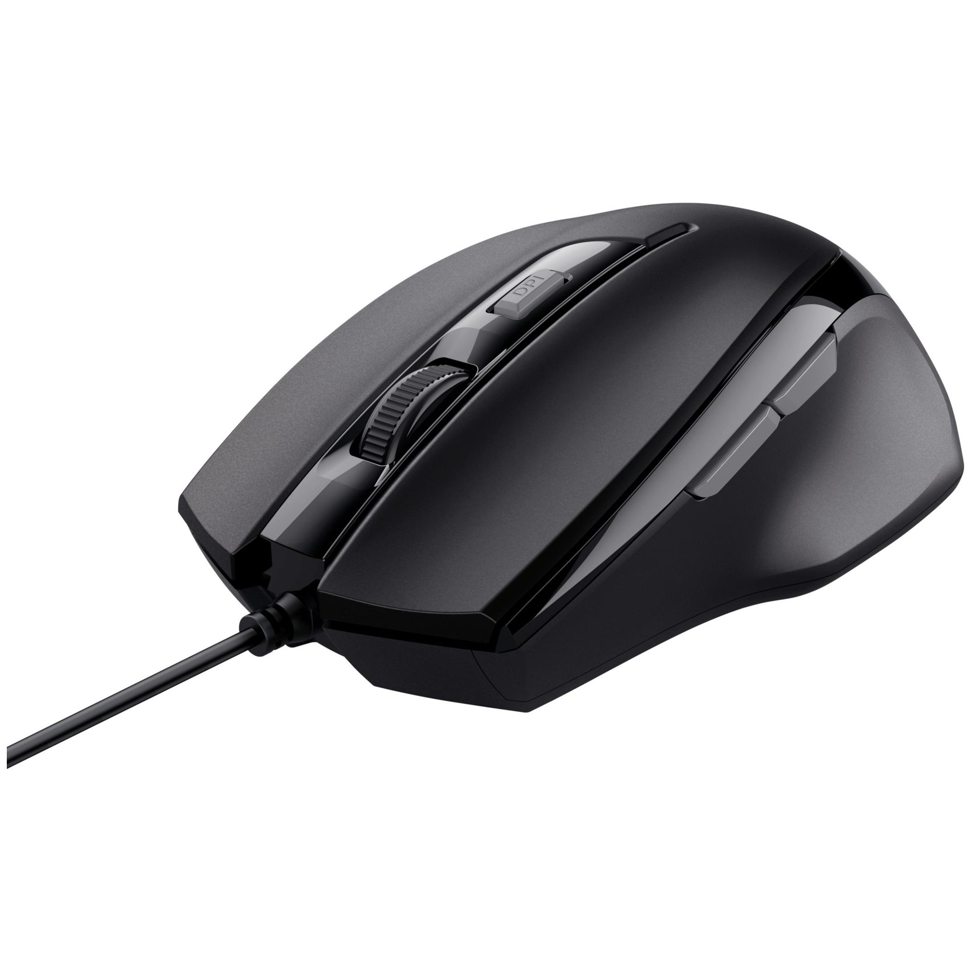 Trust Voca Wired Mouse with Comfortable Design, 800-2400 DPI, Compatible with PC, Laptop, MAC