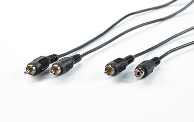 Extensor de cable de video/audio Secomp - 10 m Blindado macho RCA a hembra