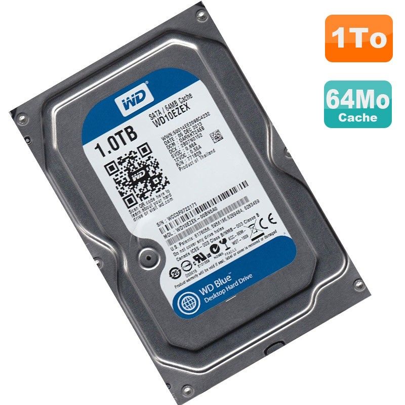Western Digital Blue 1TB SATA 3.5" Internal Hard Drive - WD10EZEX-00BN5A0