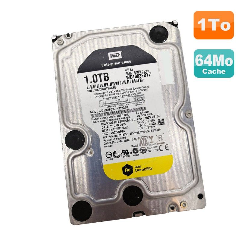 Western Digital 1TB Enterprise-class Internal Hard Drive 3.5" SATA III