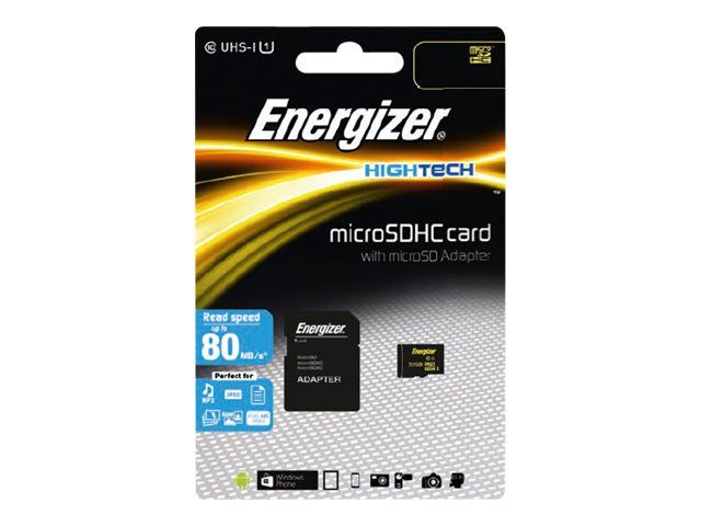 Energizer Hightech Micro SD Card - 128GB UHS-I/Class 10