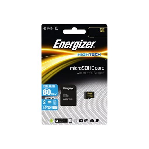 Energizer Hightech Micro SD Card - 128GB UHS-I/Class 10