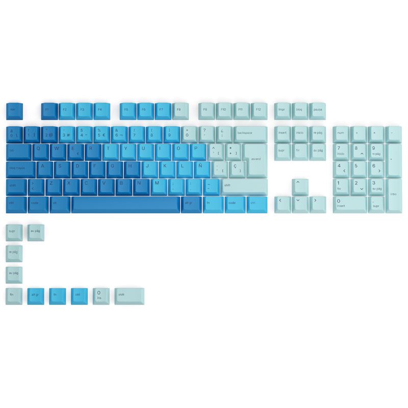 Glorious PC Gaming Race GPBT Keycaps - 115 PBTP Capuchons, ISO, ES