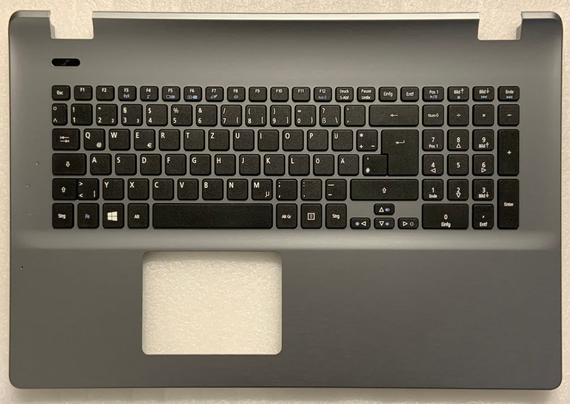 Acer Aspire E5 Keyboard - German Qwerty, Gray